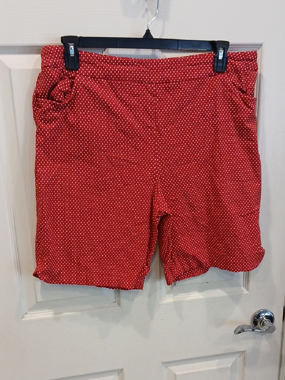 5/25 Red Polka Dot Women's Bermuda Shorts
